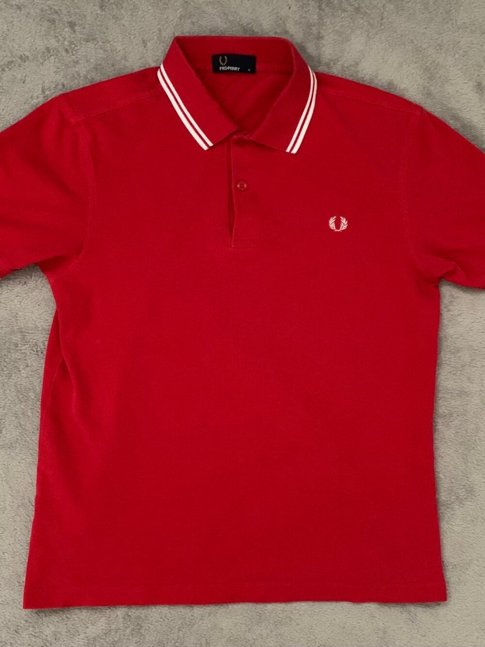 Fred Perry Pique Polo Shirt. Medium.